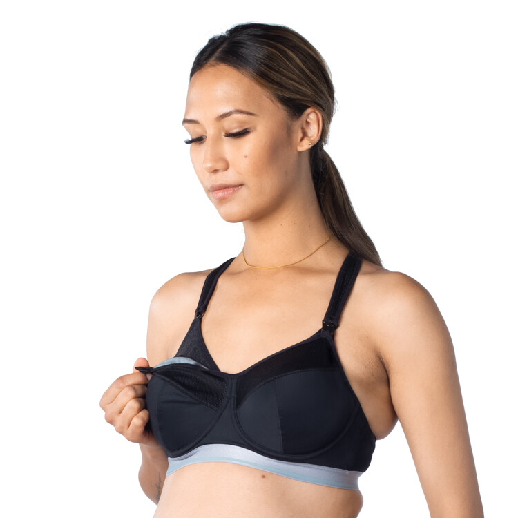 Podprsenka HOTMILK REACTIVATE NURSING FLEXIWIRE FULL CUP SPORTS BRA BLACK