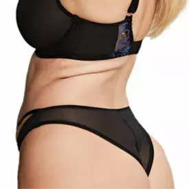 CL10722BLK Kalhotky CLEO VALENTINA LUXE BRAZILIAN BRIEF BLACK