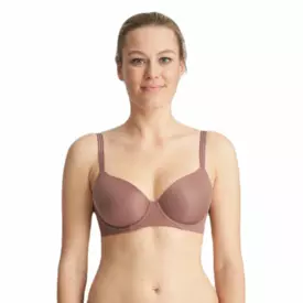 MJ0122096SAT Podprsenka MARIE JO LOUIE SPACER FULLCUP BRA SATIN TAUPE