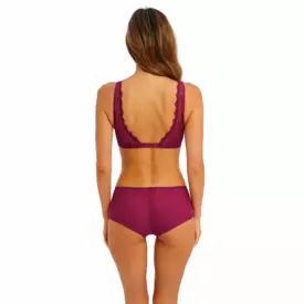 WE135006REM Kalhotky WACOAL LACE PERFECTION SHORT RED PLUM