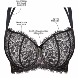 SALARAA145BLK Podprsenka SAMANTA LARA A145 SOFT HALF CUP BRA BLACK