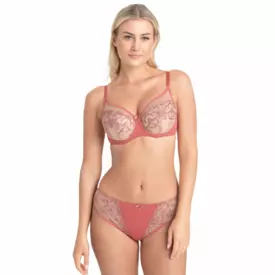 SAPERLAA143ROY Podprsenka SAMANTA PERLA A143 SOFT HIGH APEX BRA ROSY