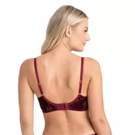 SAADELA142RUY Podprsenka SAMANTA ADELINA A142 SOFT HALF CUP BRA RUBY