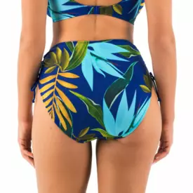 FS503978TRU Plavky spodní díl FANTASIE SWIM PICHOLA HIGH WAIST BIKINI BRIEF TROPICAL BLUE