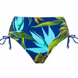 FS503978TRU Plavky spodní díl FANTASIE SWIM PICHOLA HIGH WAIST BIKINI BRIEF TROPICAL BLUE