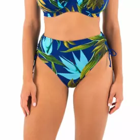 FS503978TRU Plavky spodní díl FANTASIE SWIM PICHOLA HIGH WAIST BIKINI BRIEF TROPICAL BLUE