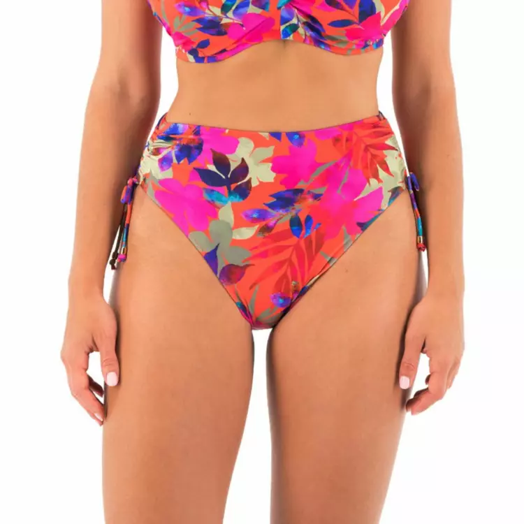 FS504378BAR Plavky spodní díl FANTASIE SWIM PLAYA DEL CARMEN HIGH WAIST BIKINI BRIEF BEACH PARTY