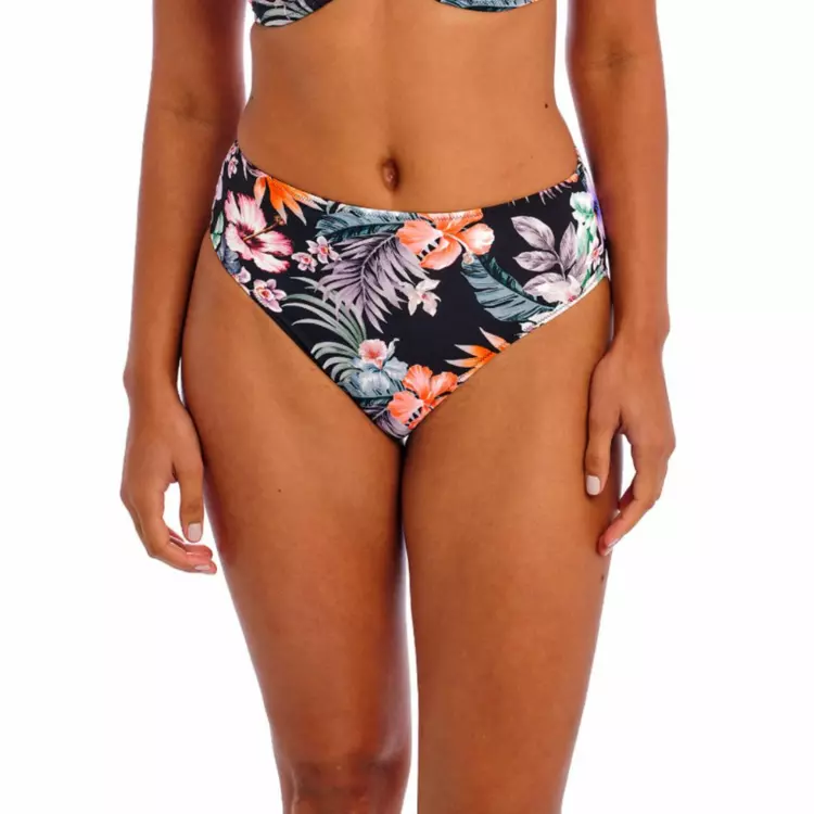 AS205378MIH Plavky spodní díl FREYA SWIM KAMALA BAY HIGH WAIST BIKINI BRIEF MIDNIGHT