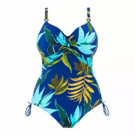 FS503947TRU Plavky jednodílné FANTASIE SWIM PICHOLA UW TWIST FRONT ADJUSTABLE LEG SWIMSUIT TROPICAL BLUE