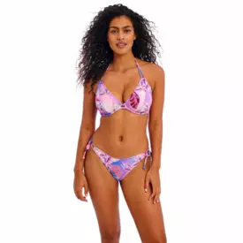 AS204985CAS Plavky spodní díl FREYA SWIM MIAMI SUNSET HIGH LEG BIKINI BRIEF CASSIS