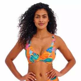 AS205213ZET Plavky vrchní díl FREYA SWIM ALOHA COAST UW HIGH APEX BIKINI TOP ZEST