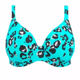 ES800902LAN Plavky vrchní díl ELOMI SWIM KOTIYA UW PLUNGE BIKINI TOP LAGOON