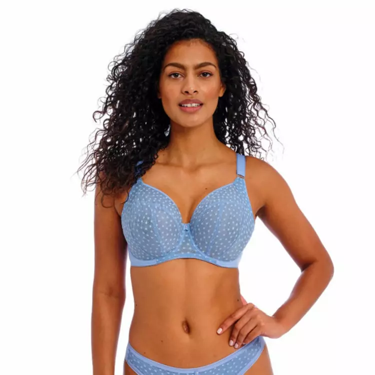 AA5202COR Podprsenka FREYA STARLIGHT UW SIDE SUPPORT GG-K CUP BRA CORNFLOWER