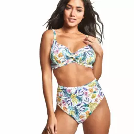 SW1674BOL Plavky vrchní díl PANACHE SWIM BOTANICAL BALCONY BIKINI TOP BOTANICAL FLORAL