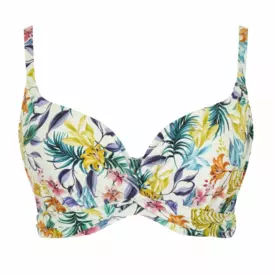 SW1674BOL Plavky vrchní díl PANACHE SWIM BOTANICAL BALCONY BIKINI TOP BOTANICAL FLORAL