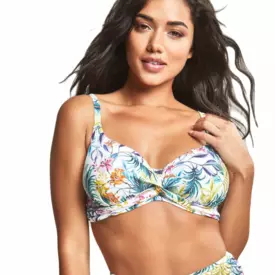 SW1674BOL Plavky vrchní díl PANACHE SWIM BOTANICAL BALCONY BIKINI TOP BOTANICAL FLORAL