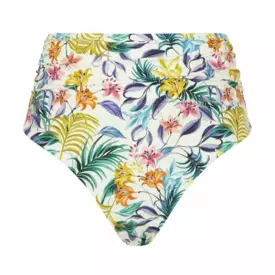 SW1679BOL Plavky spodní díl PANACHE SWIM BOTANICAL HIGH WAIST GATHER BRIEF BOTANICAL FLORAL