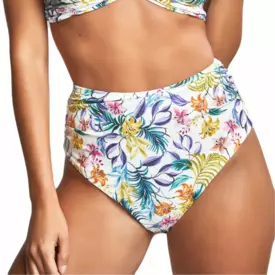 SW1679BOL Plavky spodní díl PANACHE SWIM BOTANICAL HIGH WAIST GATHER BRIEF BOTANICAL FLORAL