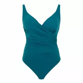 SW1680TEL Plavky jednodílné PANACHE SWIM MYKONOS PLUNGE SWIMSUIT TEAL