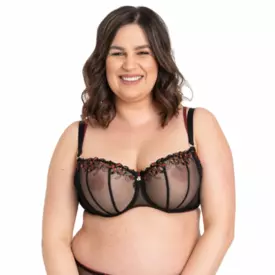 SAFIDIA145BLK Podprsenka SAMANTA FIDI A145 SOFT SOFT HALF CUP BRA BLACK