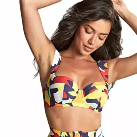 SW1842PPT Plavky vrchní díl PANACHE SWIM PUGLIA BALCONY BIKINI TOP PUGLIA PRINT