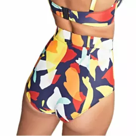 SW1845PPT Plavky spodní díl PANACHE SWIM PUGLIA HIGH WAIST BELTED BRIEF PUGLIA PRINT