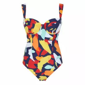 SW1850PPT Plavky jednodílné PANACHE SWIM PUGLIA BALCONY SWIMSUIT PUGLIA PRINT