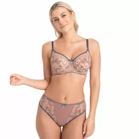 SAELLIEA143NOT Podprsenka SAMANTA ELLIE A143 SOFT HIGH APEX BRA NOUGAT