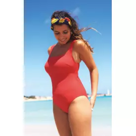 SW1820RRD Plavky jednodílné PANACHE SWIM SPIRIT SQUARE NECK SWIMSUIT ROSSA RED