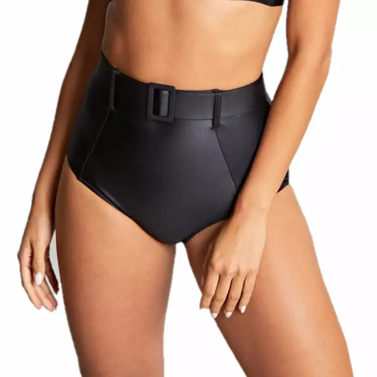 SW1845ABLK Plavky spodní díl PANACHE SWIM OBSIDIAN HIGH WAIST BRIEF BLACK