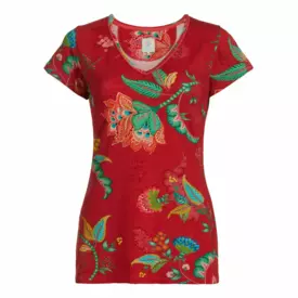 PIP51512JFR Doplněk PIP STUDIO TOY SHORT SLEEVE AMBO FLOWER RED