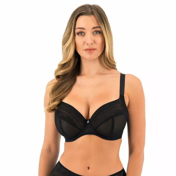 FL102436BLK Podprsenka FANTASIE DEVOTE UW SIDE SUPPORT PLUNGE BRA BLACK