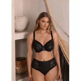 FL102436BLK Podprsenka FANTASIE DEVOTE UW SIDE SUPPORT PLUNGE BRA BLACK