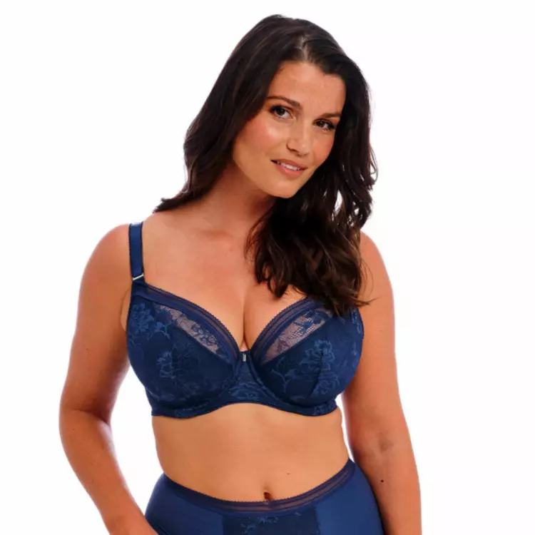 FL102314FRY Podprsenka FANTASIE FUSION LACE UW PADDED PLUNGE BRA FRENCH NAVY