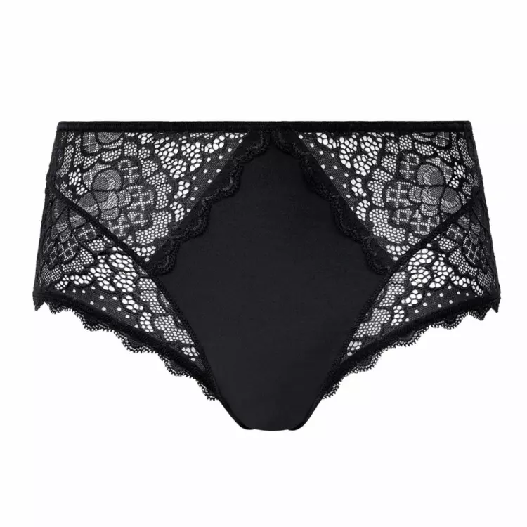 SP12A770015BLK Kalhotky SIMONE PÉRÈLE CARESSE DEEP BRIEF BLACK