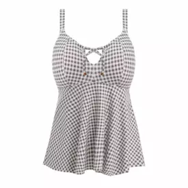 ES800361GYL Plavky vrchní díl ELOMI SWIM CHECKMATE NON WIRED MOULDED TANKINI TOP GREY MARL