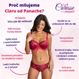 Podprsenka PANACHE CLARA FULLCUP BRA ORCHID/RED