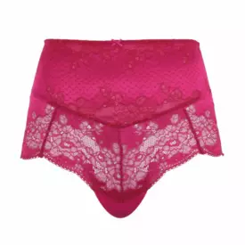 PA7254ORD Kalhotky PANACHE CLARA HIGH WAIST BRIEF ORCHID/RED