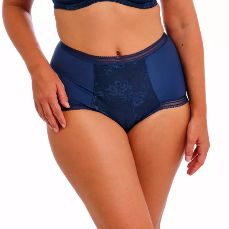 FL102352FRY Kalhotky FANTASIE FUSION LACE HIGH WAIST BRIEF FRENCH NAVY