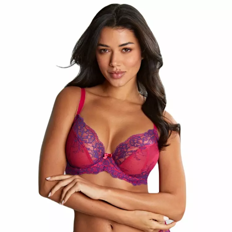 PA9396ORO Podprsenka PANACHE ANA PLUNGE BRA ORCHID/INDIGO