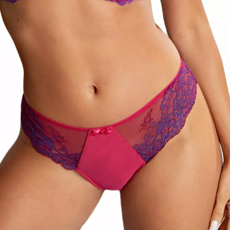 PA9399ORO Kalhotky PANACHE ANA THONG ORCHID/INDIGO