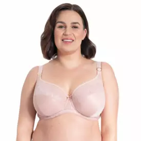 SAAME910PRE Podprsenka SAMANTA AMELIA 910 SOFT FULL CUP SIDE SUPPORT BRA POWDER ROSE