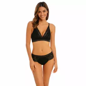 WE148008BLK Podprsenka WACOAL RAFFINE NON-WIRED BRALETTE BLACK