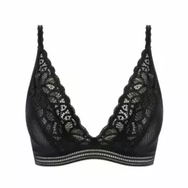 WE148008BLK Podprsenka WACOAL RAFFINE NON-WIRED BRALETTE BLACK