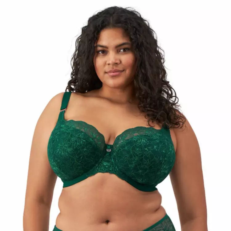 EL8081RAT Podprsenka ELOMI BRIANNA UW PADDED HALFCUP BRA RAINFOREST