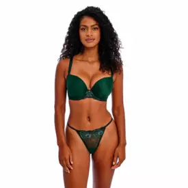 AA401031DPE Podprsenka FREYA LOVELAND UW MOULDED PLUNGE T-SHIRT BRA DEEP EMERALD