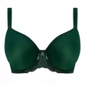 AA401031DPE Podprsenka FREYA LOVELAND UW MOULDED PLUNGE T-SHIRT BRA DEEP EMERALD