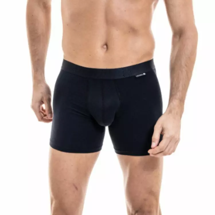 LHKBC001 Pánské prádlo LOÏC HENRY EVERY-DAY MODAL/COTTON/ELASTAN BOXER BLACK