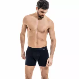 LHKBC001 Pánské prádlo LOÏC HENRY EVERY-DAY MODAL/COTTON/ELASTAN BOXER BLACK