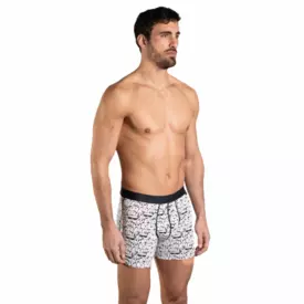 LHKBM305NGBR Pánské prádlo LOÏC HENRY GRAPHIC MODAL/ELASTAN BOXER BEAR